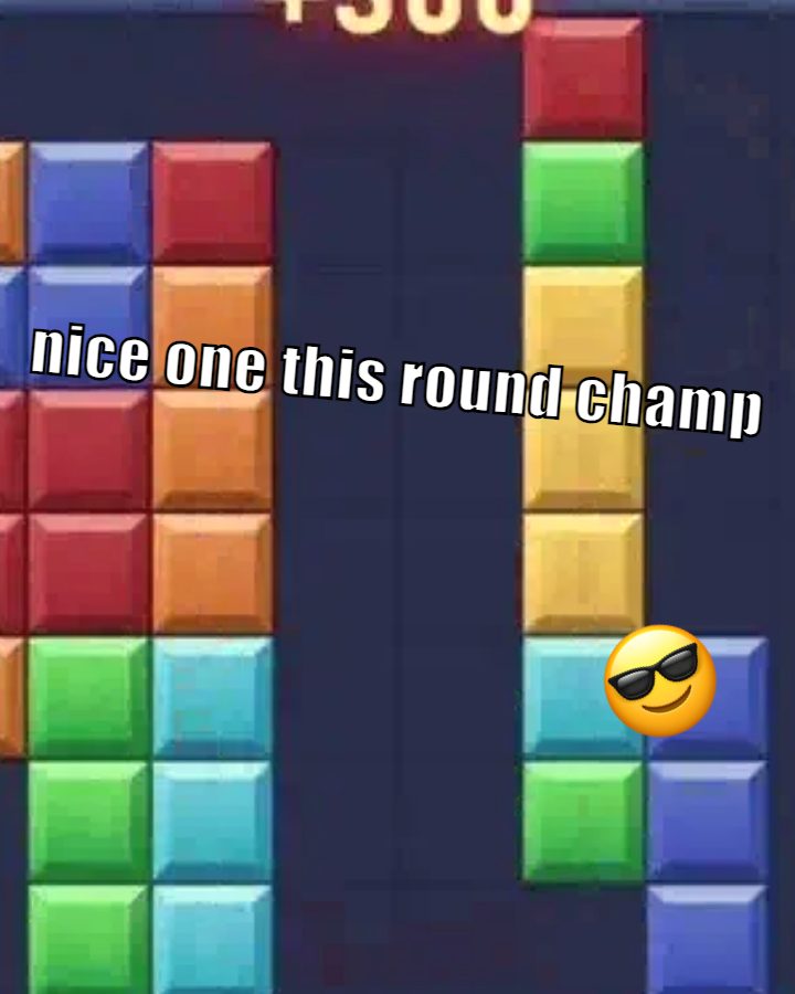 nice one this round champ